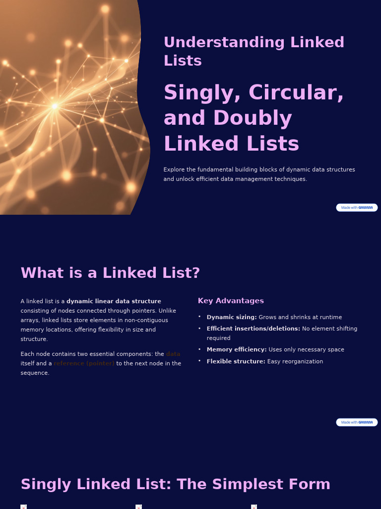 Types of Linked Lists Explained | PDF | Computer Engineering | Computer ...