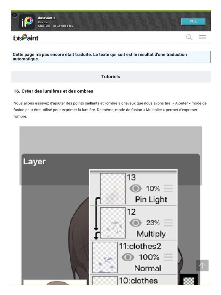 Ajouter lumières et ombres dans ibisPaint | PDF | Logiciel pour mobile