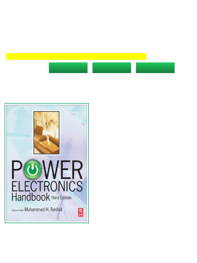 (Ebook) Power Electronics Handbook by Rashid, Muhammad ISBN ...