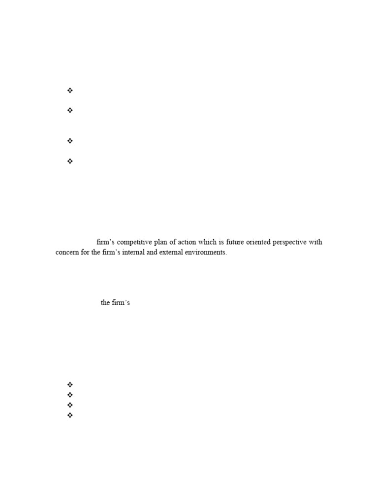 Strategy Formulation and Mission Development | PDF | Strategic ...