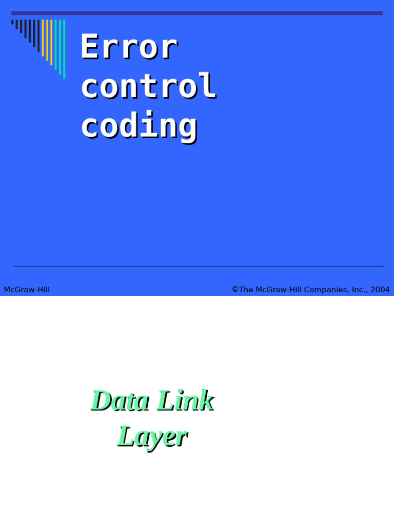 Error Control Coding Slide | PDF | Naming Conventions | Encodings