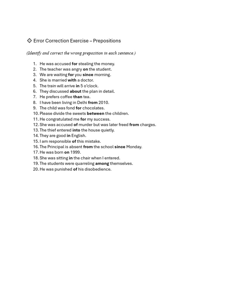 Prep Worksheet | PDF