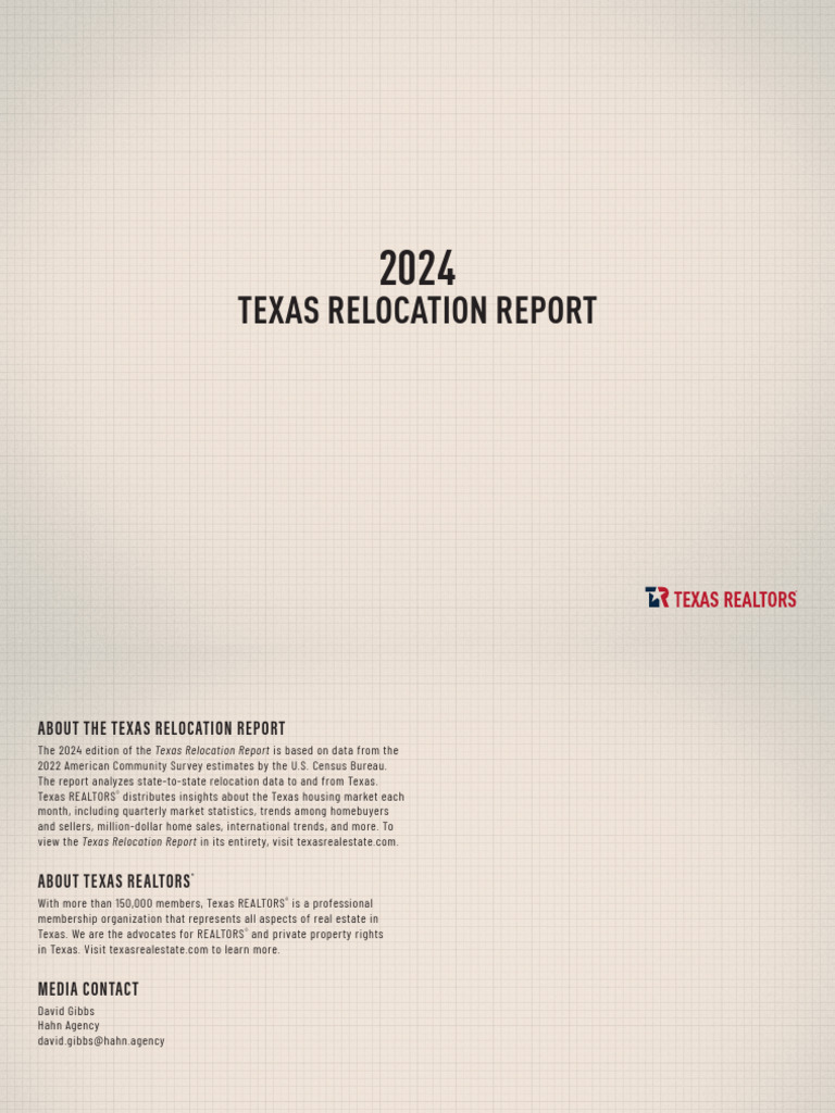 2024 Texas Relocation Insights Report | PDF | Texas | American ...