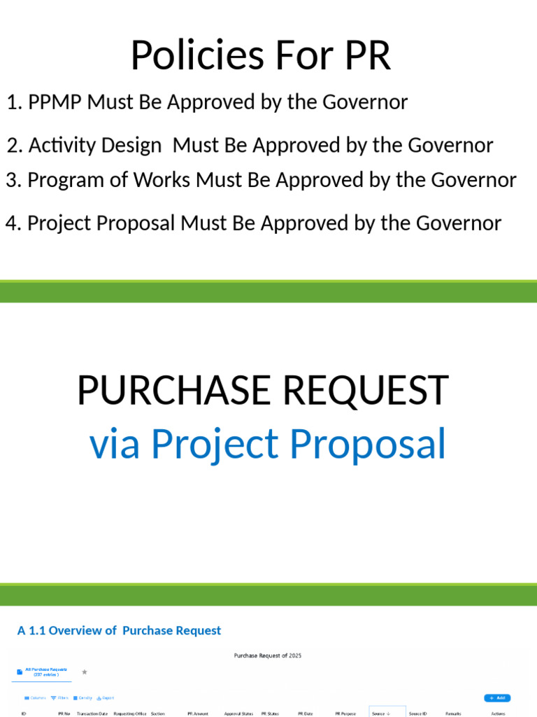 Purchase Request Project Proposal | PDF