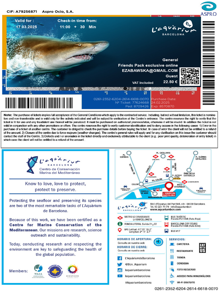 Friends Pack Ticket Confirmation | PDF