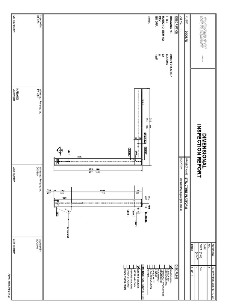 Dimensional Inspection Report SMI-2 | PDF