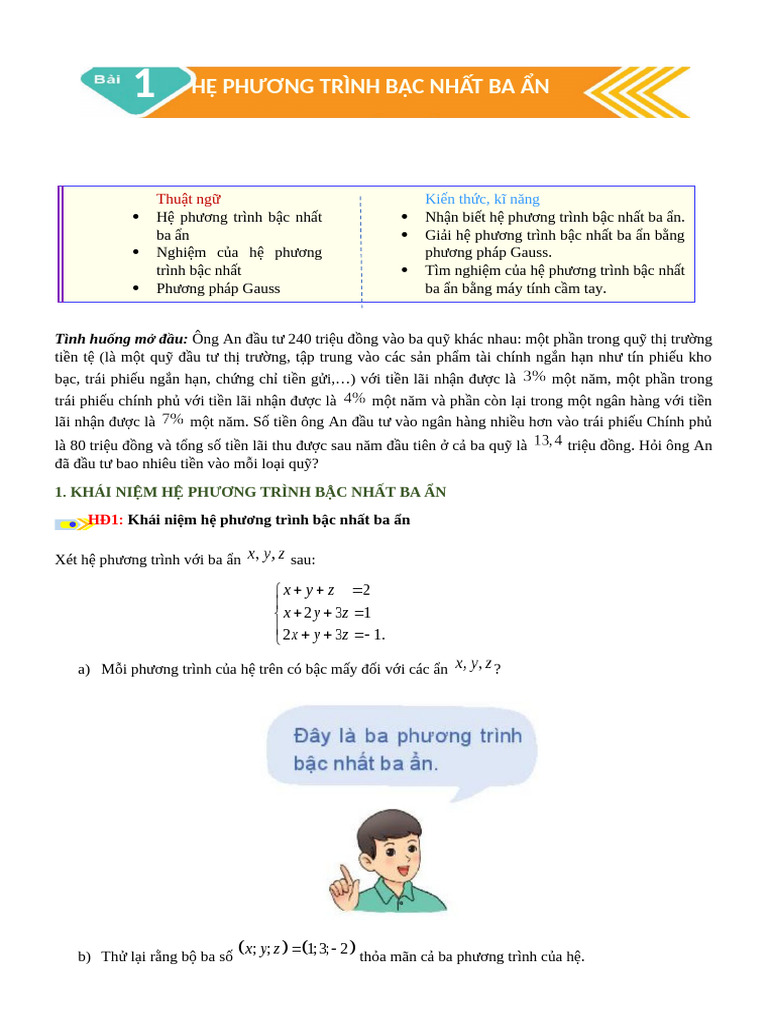 Chu de 1 - b1 - HPT Bac Nhat 3 An - 2022 | PDF