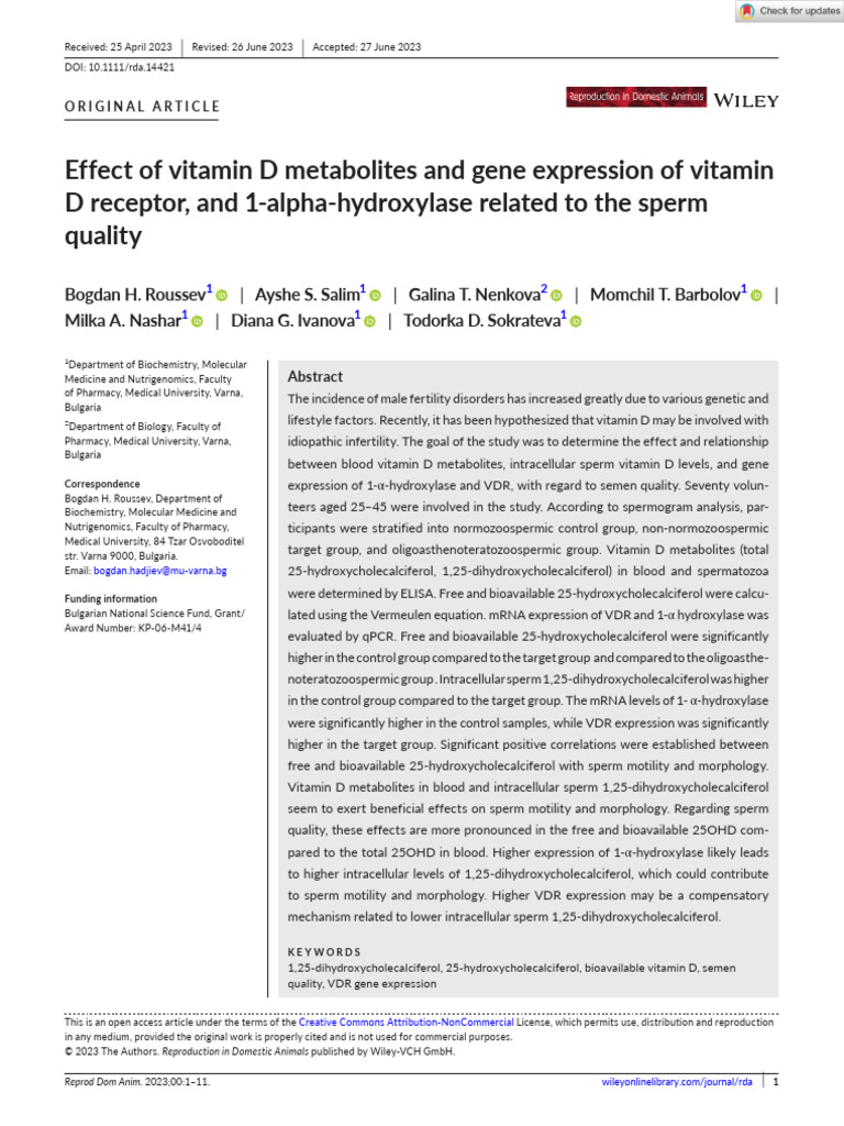 Effect of Vitamin D Metabolites and Gene Expression of Vitamin D ...