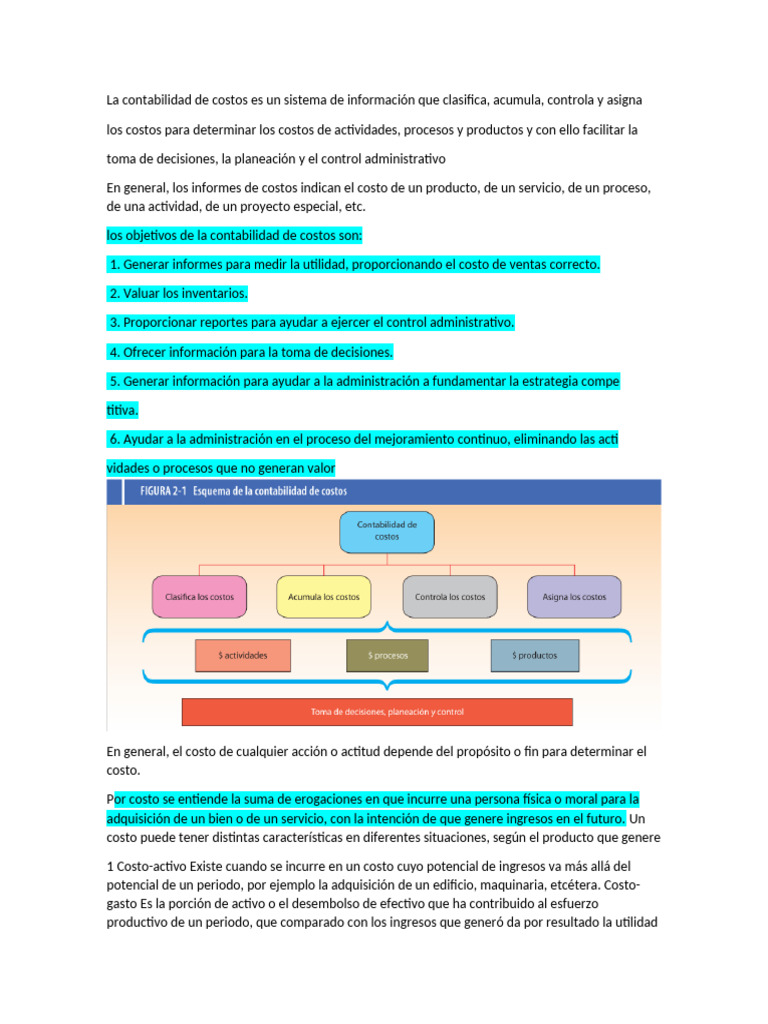 Guía Completa sobre Contabilidad de Costos | PDF | Costo | Contabilidad ...