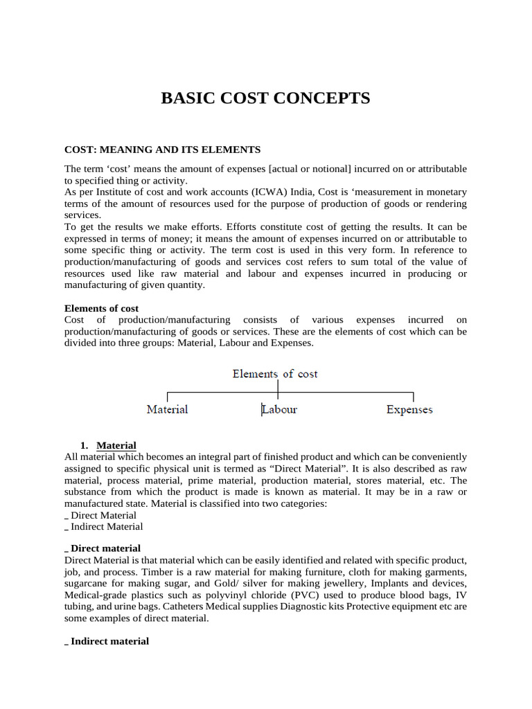 Unit-3 Compiled Notes | PDF | Expense | Cost