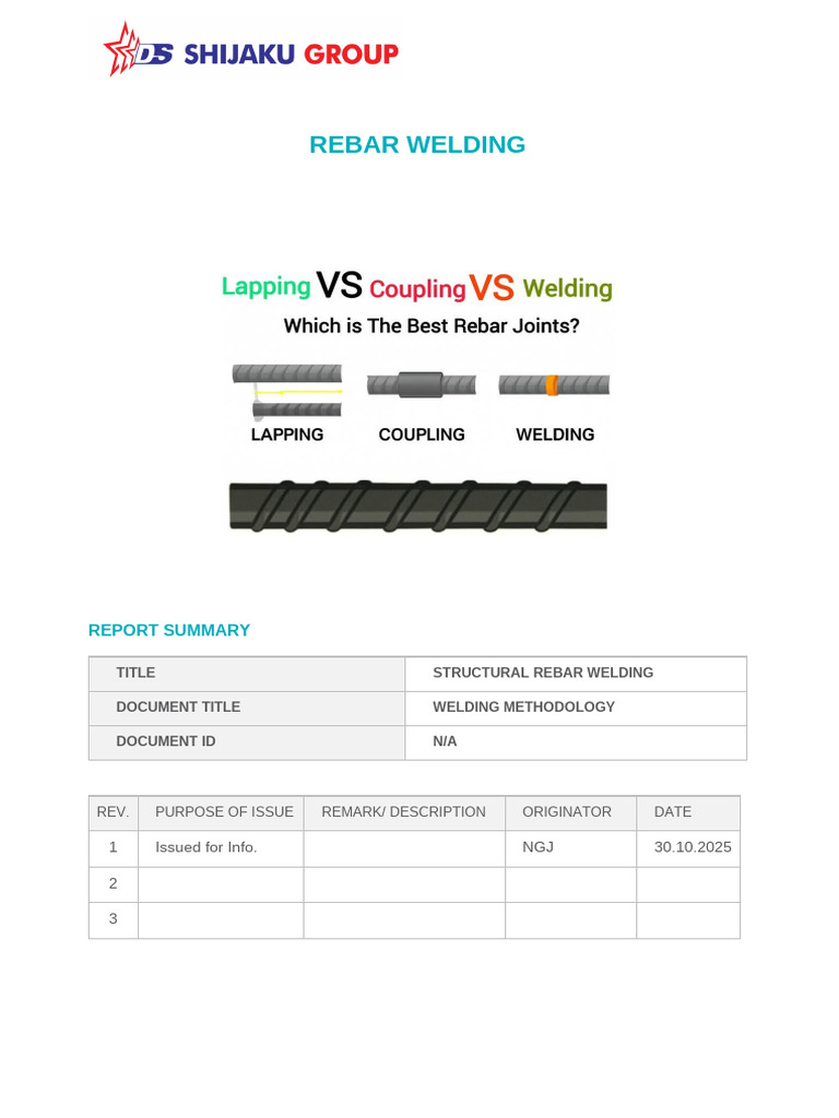 Rebar Welding Techniques Explained | PDF | Welding | Construction