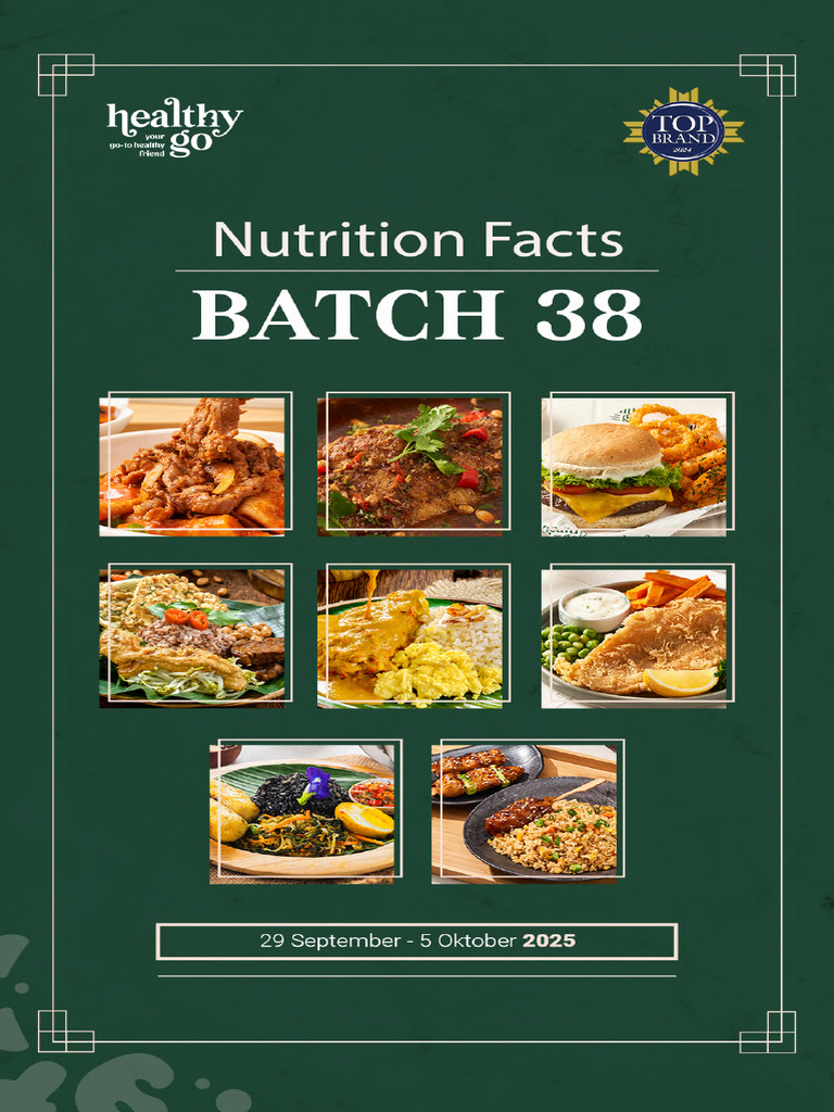 Menu Batch 38 - LM | PDF