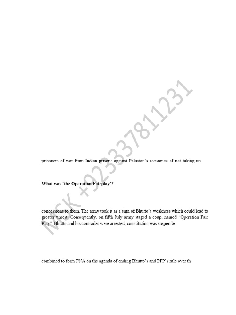 Bhutto's Political Control and Reforms | PDF | Zulfikar Ali Bhutto ...
