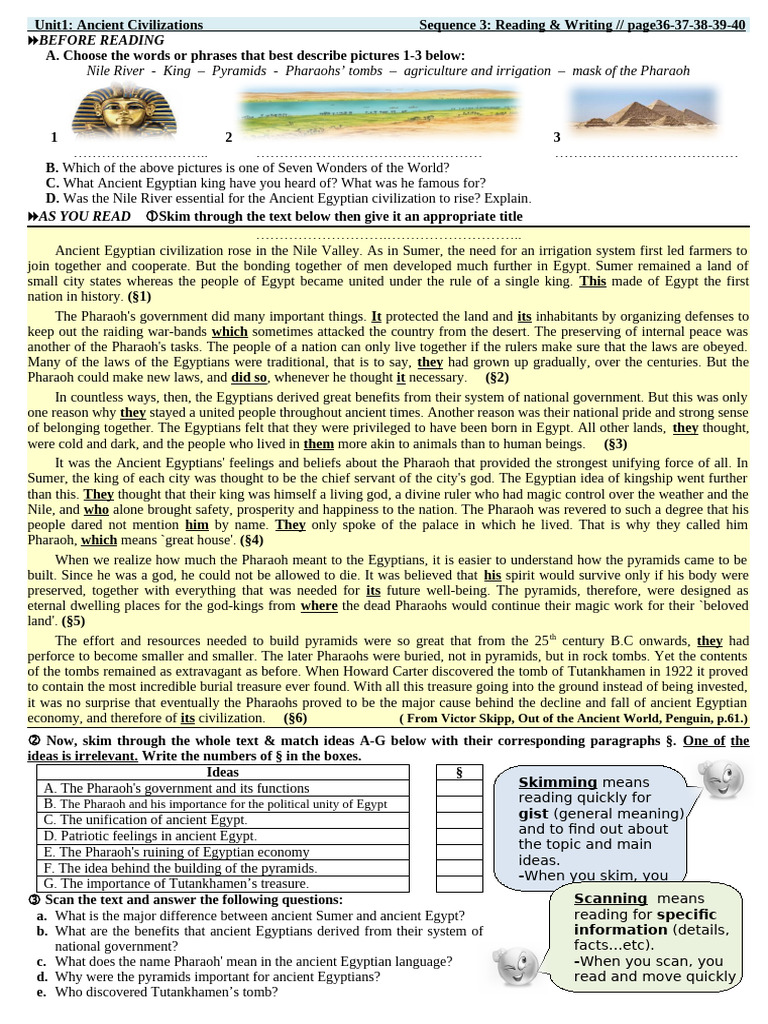 Ancient Egyptian Civilization Overview | PDF | Pharaoh | Ancient Egypt