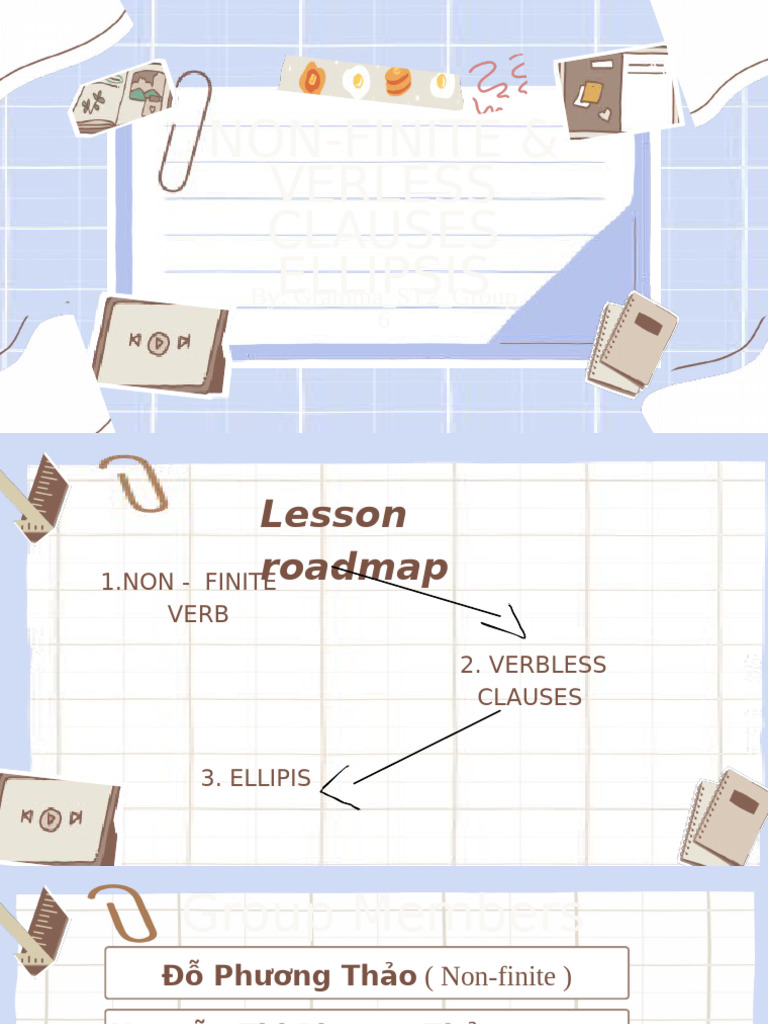 Non-Finite, Verbless Clauses & Ellipsis | PDF | Verb | Subject (Grammar)