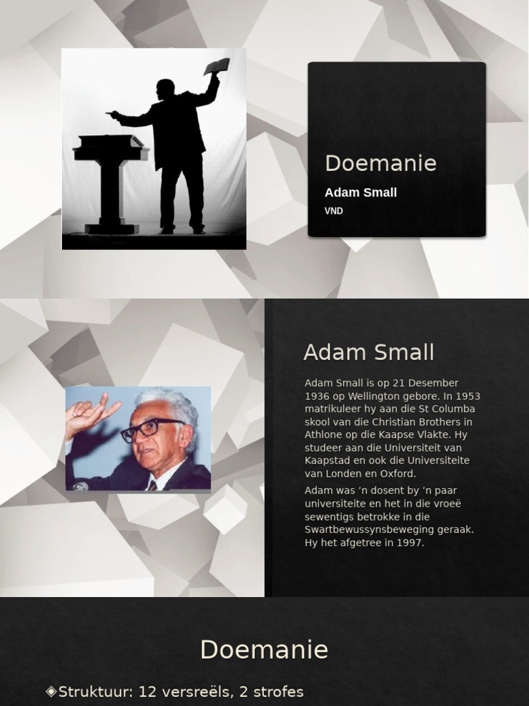 Doemanie - Adam Small | PDF