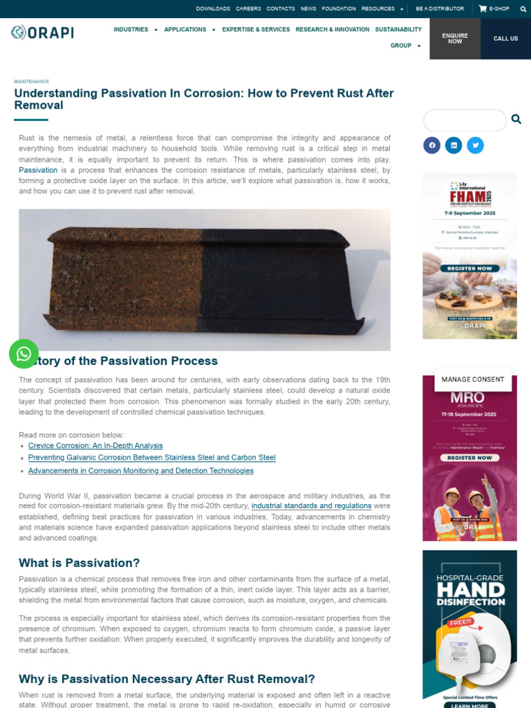 Understanding Passivation for Rust Prevention | PDF | Corrosion | Rust