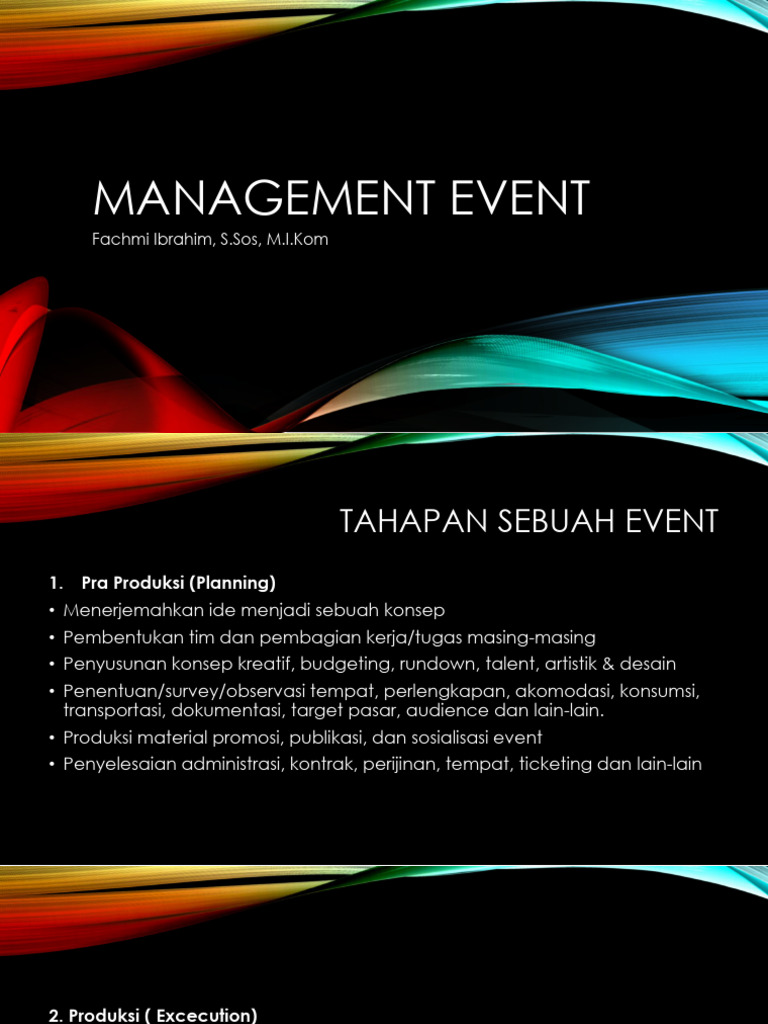 Panduan Manajemen Event Efektif | PDF