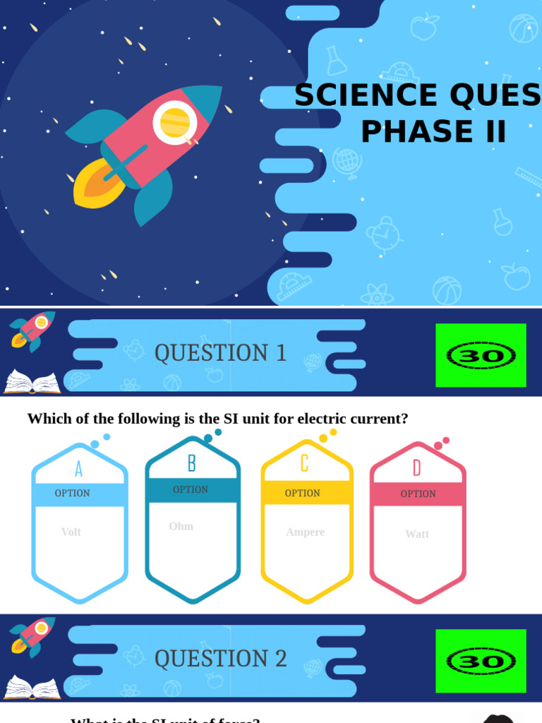 G8 Science Quest Round Phase II | PDF | Volt | Blood
