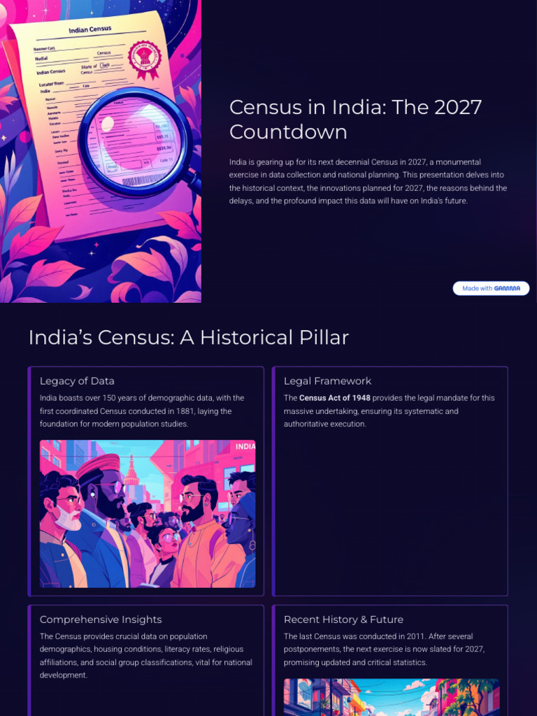 India’s 2027 Census: Key Insights & Impact | PDF | Census | Policy