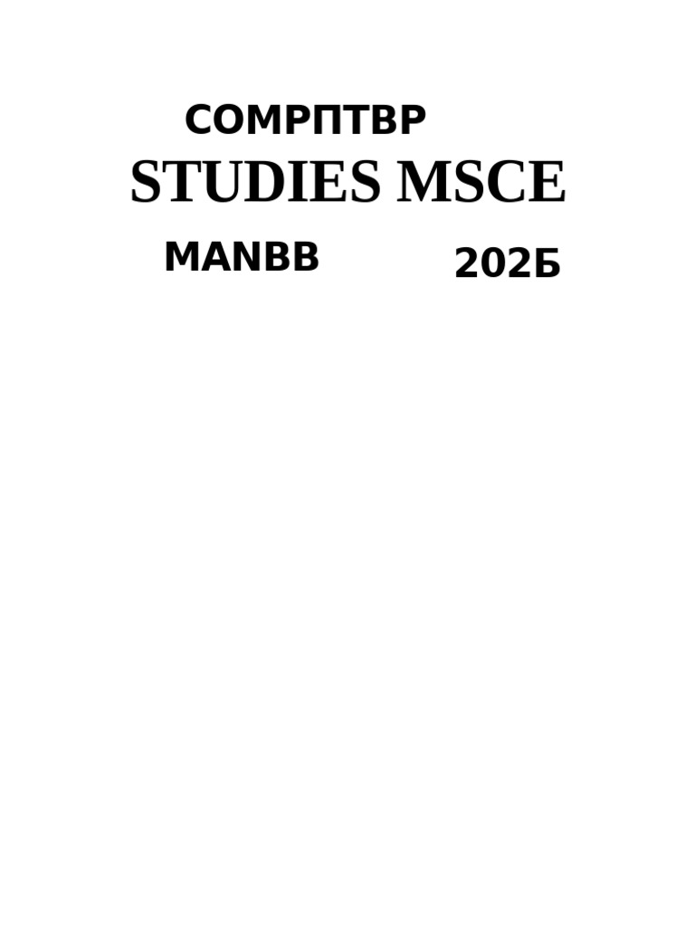 Computer Studies 2025 Msce Maneb | PDF | Spreadsheet | Computing