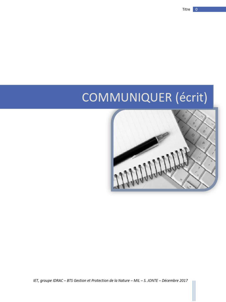 Communication écrite efficace en entreprise | PDF