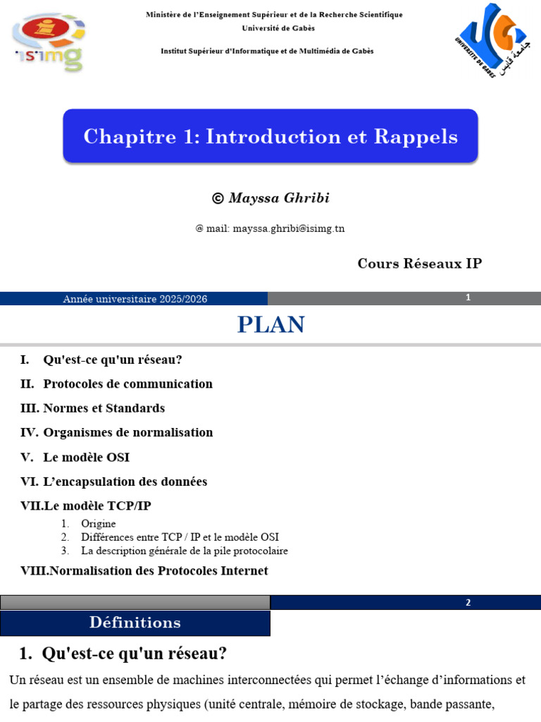 Introduction aux Réseaux IP et Protocoles | PDF | Suite des protocoles ...