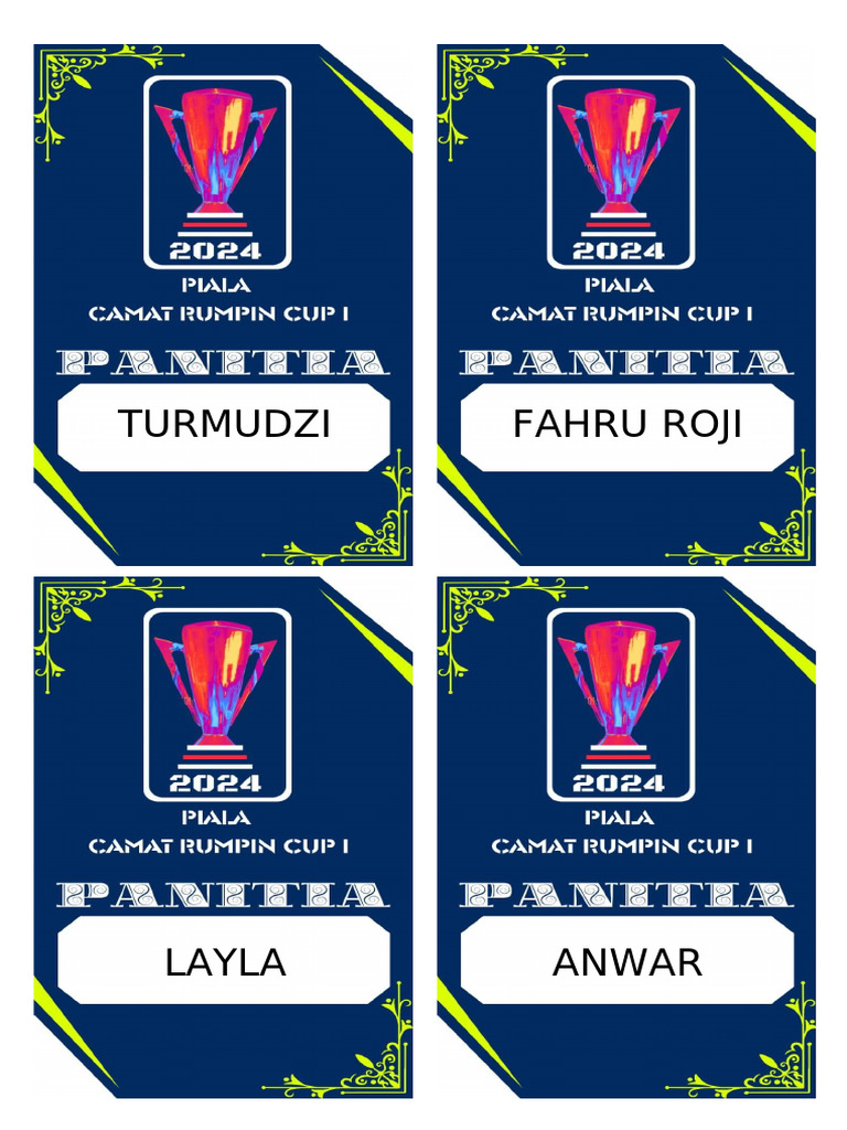 Panitia Piala Camat Rumpin | PDF