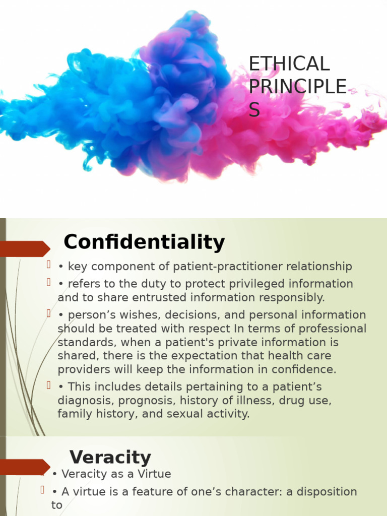 Ethical Principles in Healthcare Practice | PDF | Assault | Justice