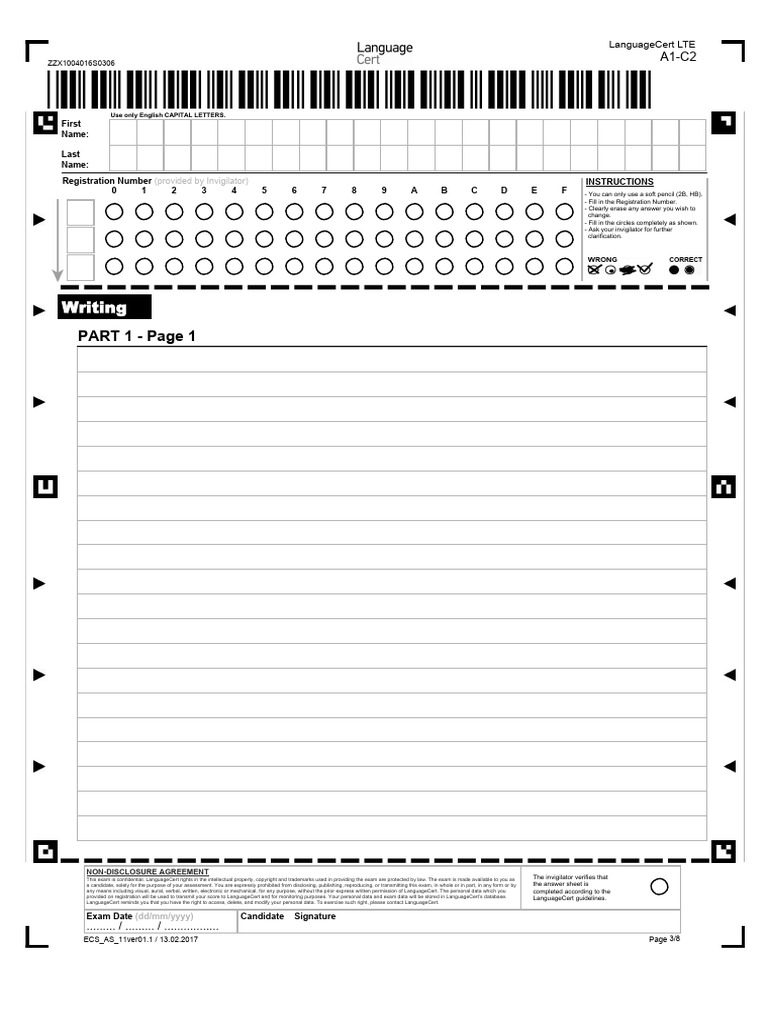 LanguageCert Exam Instructions Guide | PDF | Copyright | Non Disclosure ...