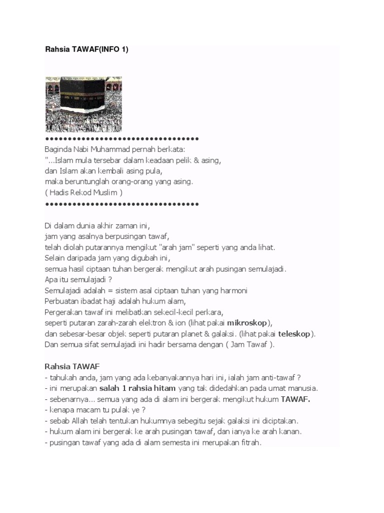 Rahsia Tawaf Pdf