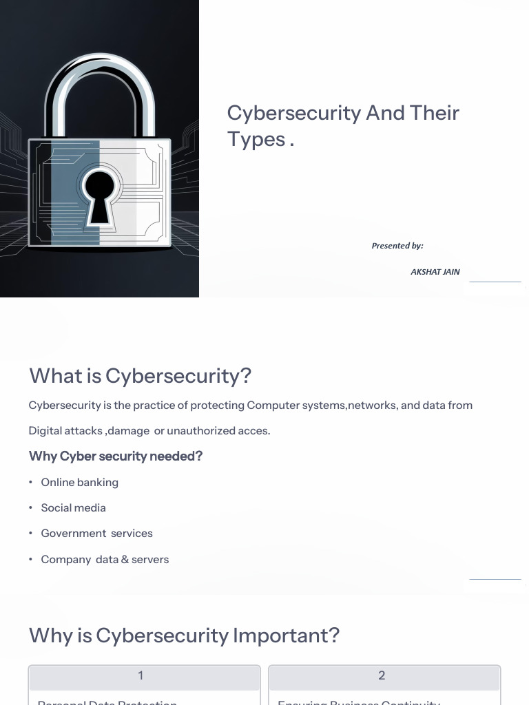 Types of Cybersecurity Explained | PDF | Security | Computer Security