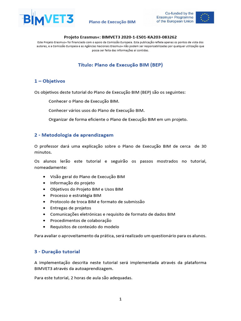 Guia do Plano de Execução BIM | PDF | BIM | Autodesk Revit