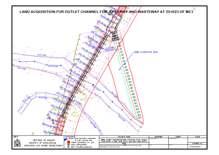Attachment 3 - Layout Plan of The Outlet Channel in Relation To Siphon ...