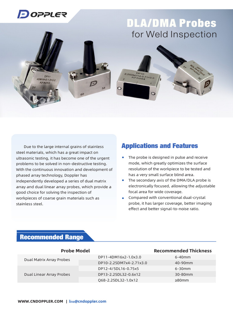Advanced Dual Array Probes for NDT | PDF | Applied And ...