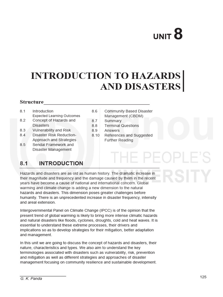 Understanding Hazards and Disasters | PDF | Disaster Risk Reduction ...