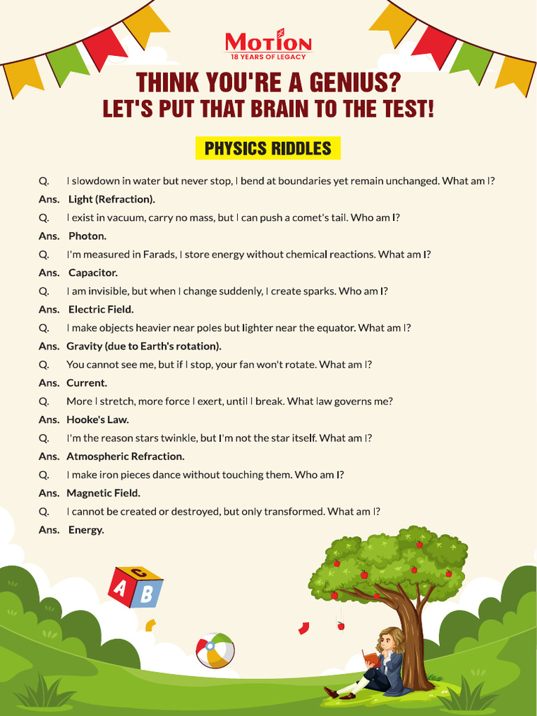 Riddles For Student Tag | PDF