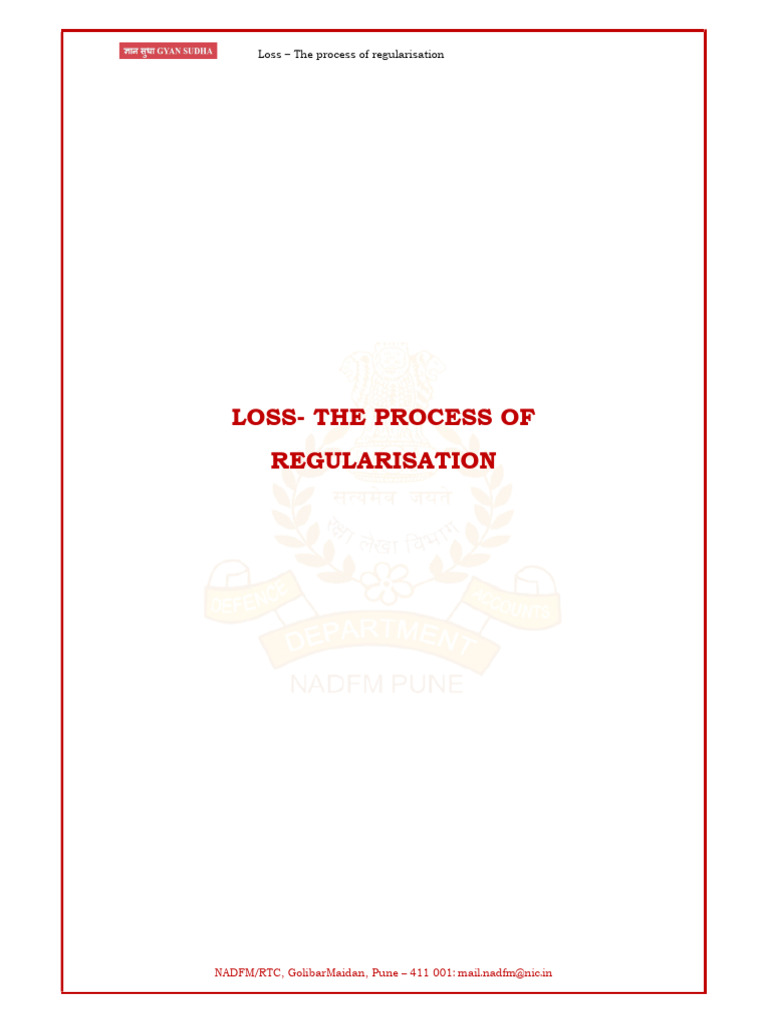 Loss Regularisation Process Explained | PDF