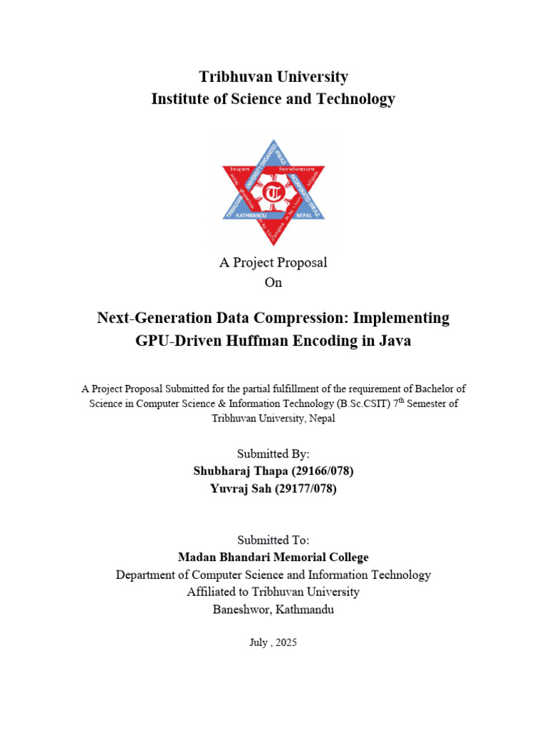 GPU-Accelerated Huffman Encoding Project | PDF | Data Compression ...