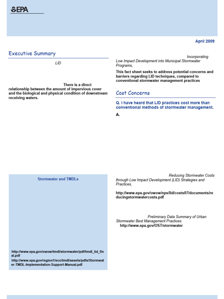 Low Impact Development for Stormwater Management | PDF | Stormwater ...