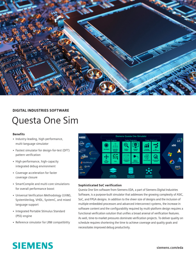 Siemens SW Questa One Sim FS 86657 D1 | PDF | System On A Chip | Vhdl