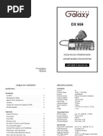 Owner'S Manual: Solid State Citizens Band Am/Ssb Mobile Transceiver