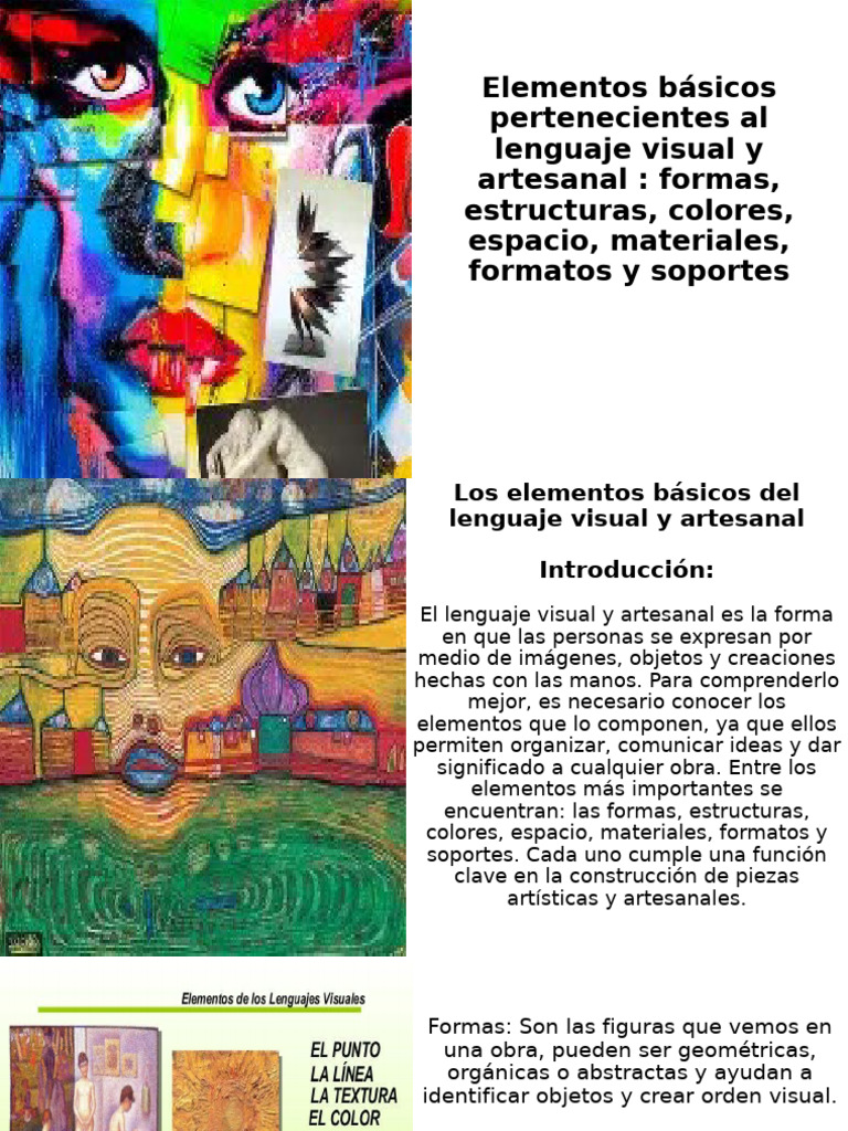Elementos del Lenguaje Visual y Artesanal | PDF