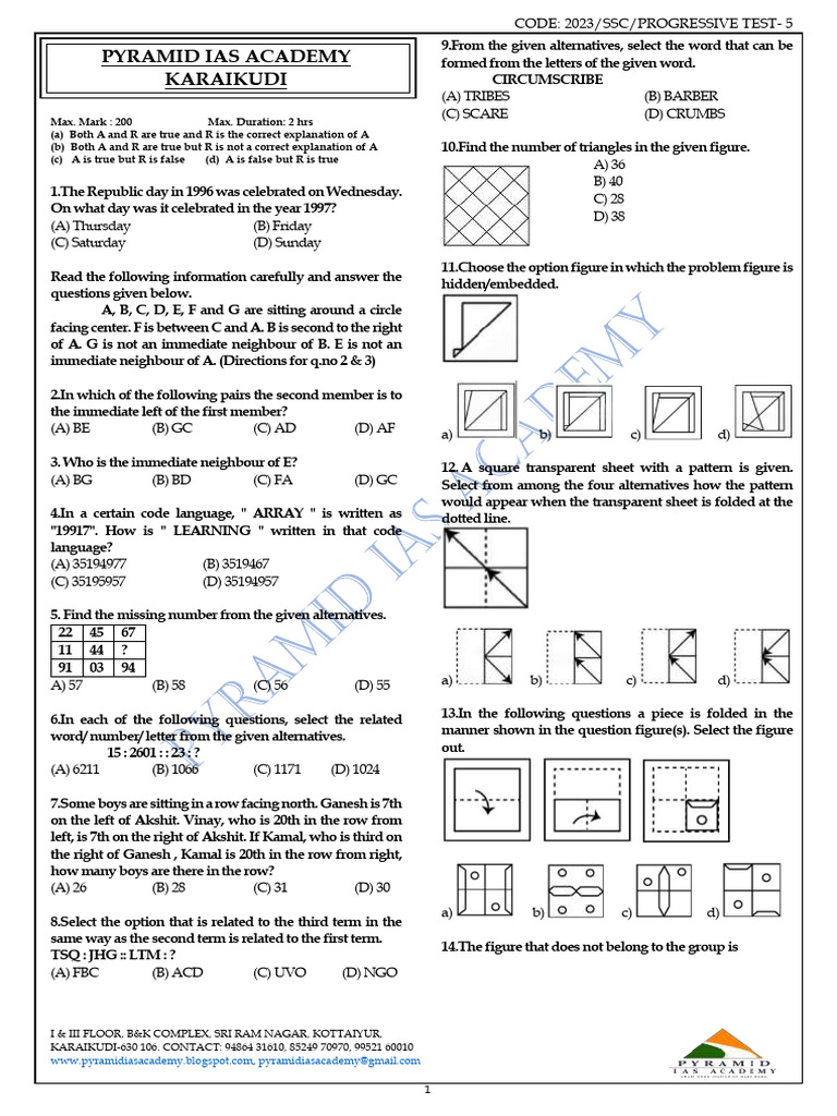 SSC PG-5 21.9.2023 New Q | PDF | Bending | Beam (Structure)