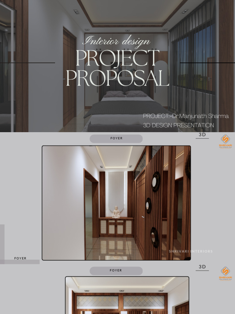 3D Interior Design Proposal Overview | PDF