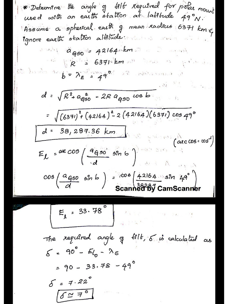 Satellite Problem | PDF