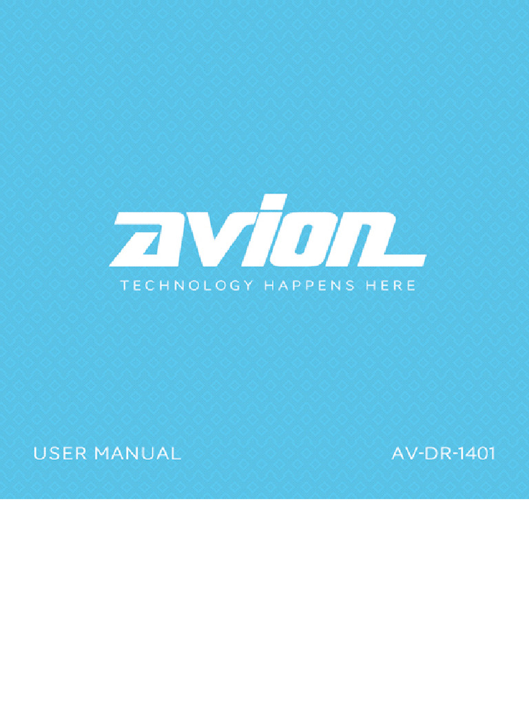 AV DR 1401 Manual | PDF