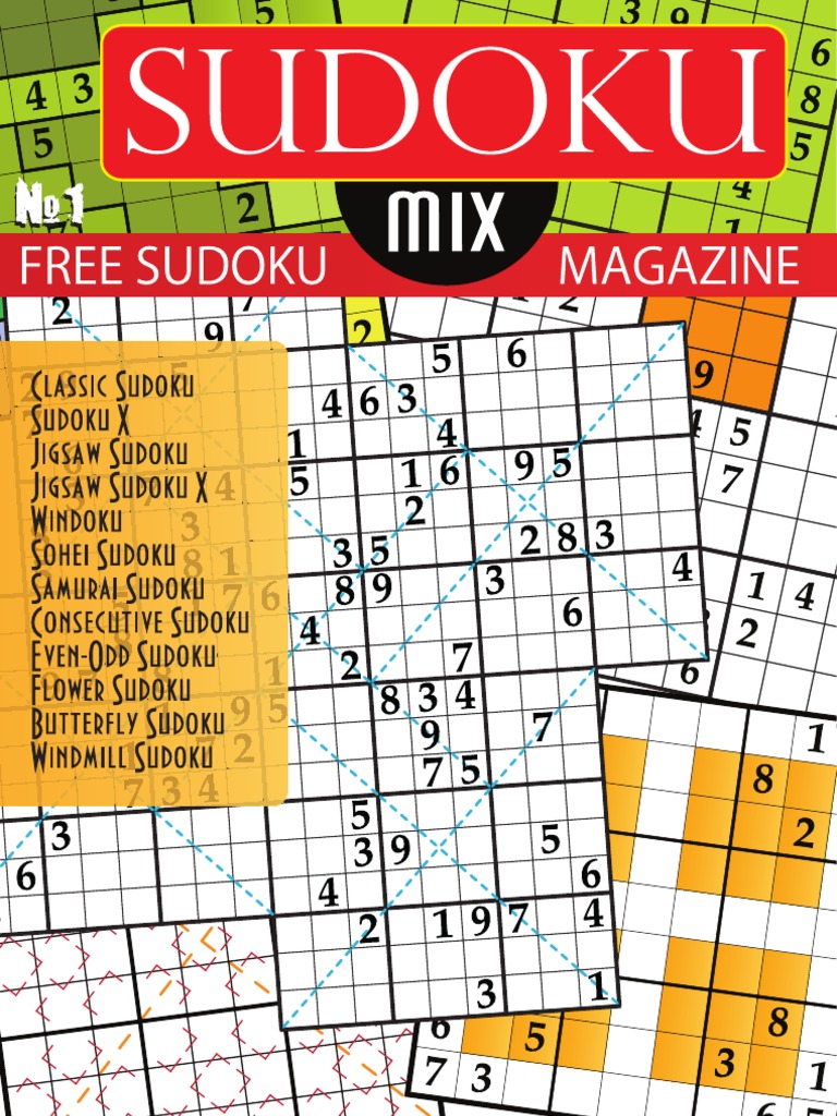 Sudoku Mix 01 Recreational Mathematics Single Player Games