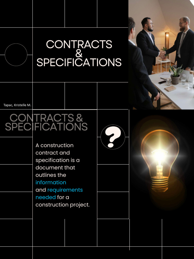 Contracts and Specifications | PDF