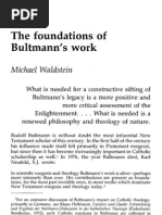 1987 Waldstein On Bultmann